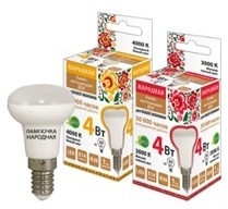 TDM ELECTRIC SQ0340-0135 Лампа светодиодная R39 - 4 Вт-230 В -4000 К–E14 Народная